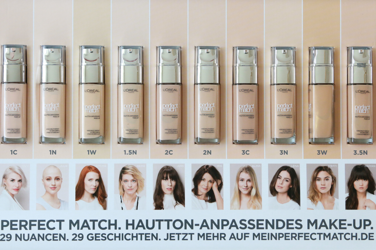 Colour Chart Loreal Age Perfect Foundation Swatches